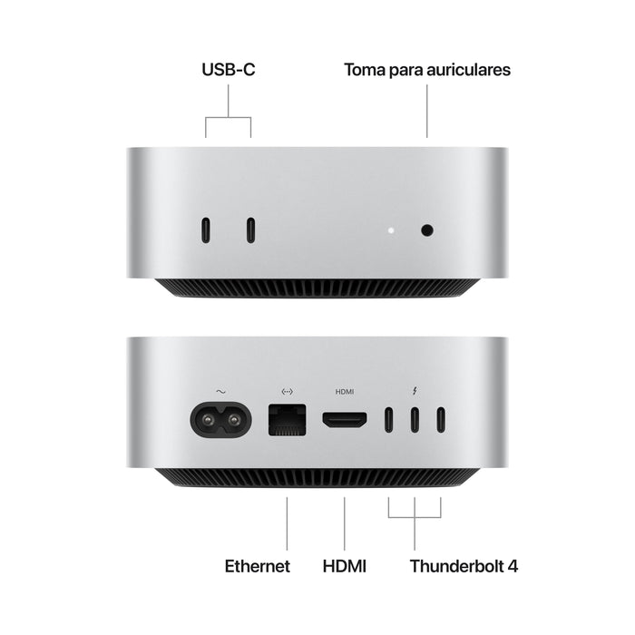 EAN 0195949911576 - Apple Mac mini Apple M M4 16 GB 512 GB SSD macOS Sequoia Mini PC Plata imagen 2