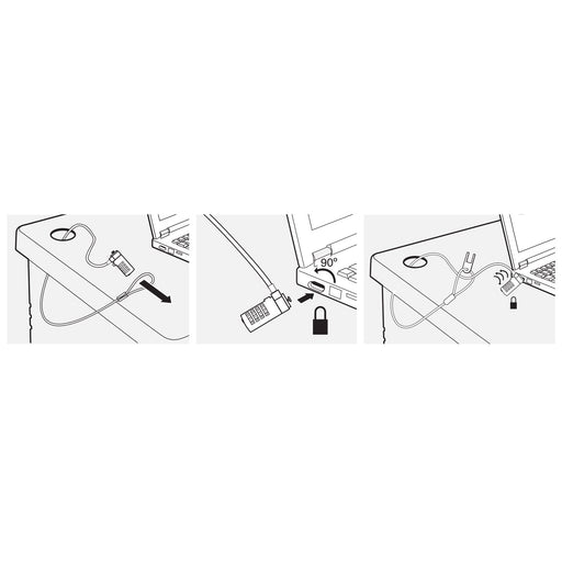 EAN 8056045875372 - Ewent EW1241 cable antirrobo Plata 1,5 m imagen 2