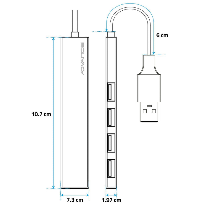 Hub Usb 3.0 Advance Xpand Smart - 4 Ports