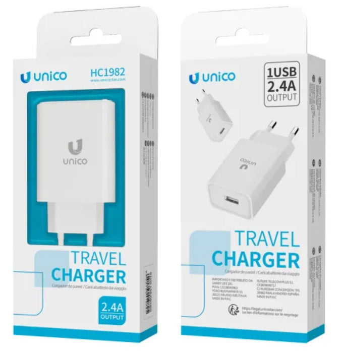 Cargador Unico Usb(A) 2.4a