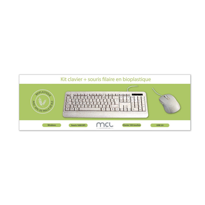 Bioplastic Wired Kit Keyboard & Mouse