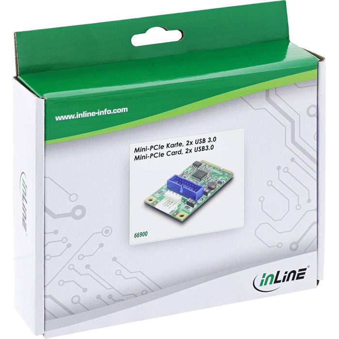Tarjeta Mini-Pcie Inline 2x Usb 3.0