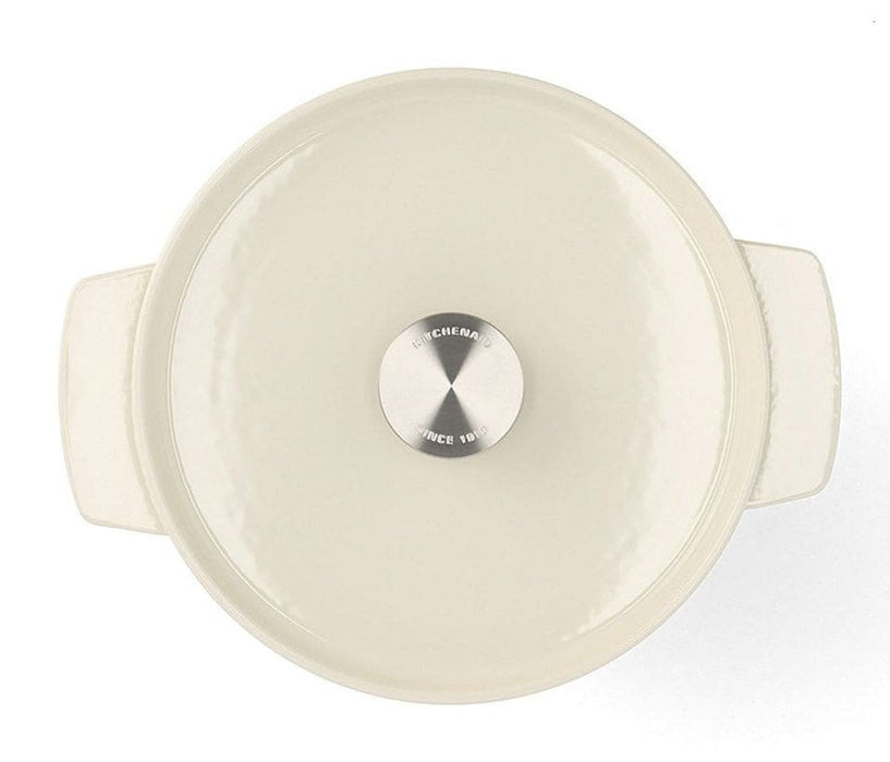 Kitchenaid Bräter Mit Deckel Gusseisen 22cm, Creme