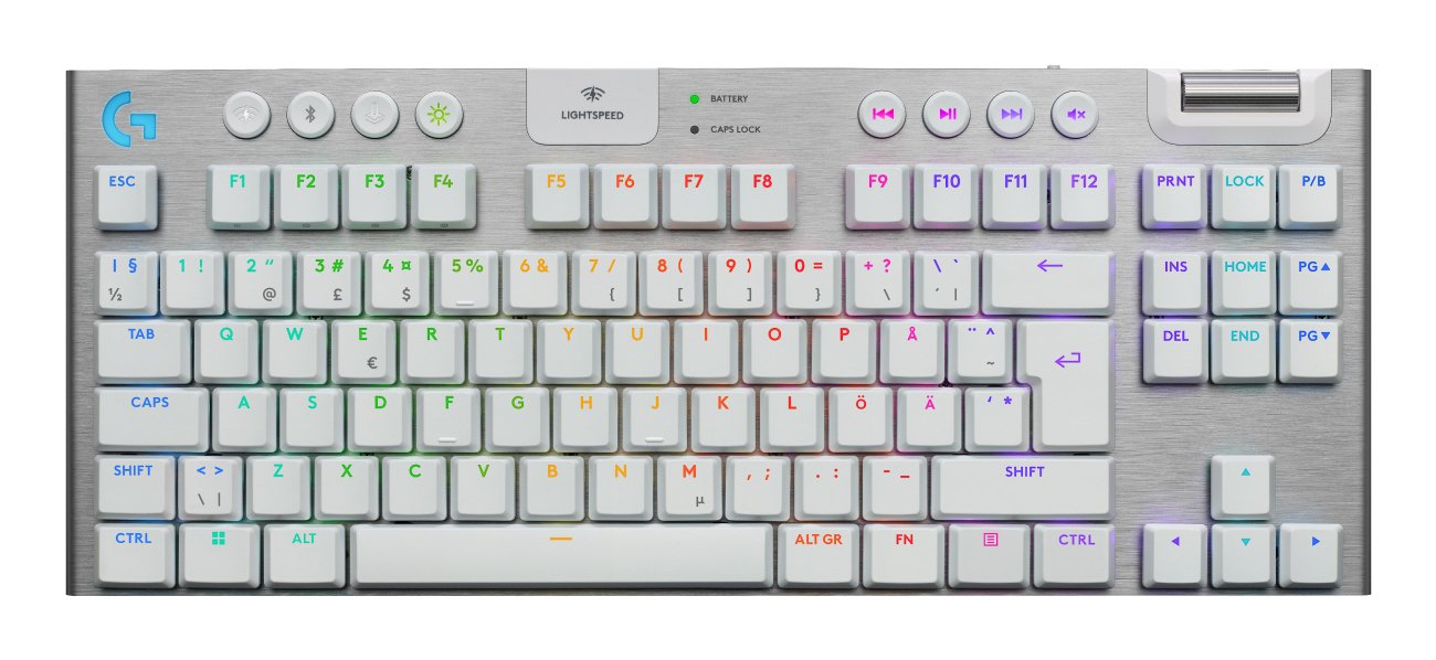 EAN 5099206121676 - Logitech G G915 X LIGHTSPEED teclado Juego USB + RF Wireless + Bluetooth QWERTY Nórdico Blanco imagen 1