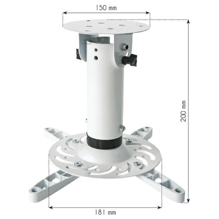 EAN 8054529022274 - Techly ICA-PM 200WH montaje para projector Techo Blanco imagen 3