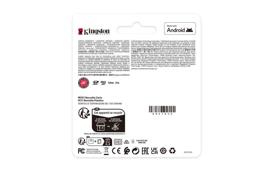EAN 0740617348538 - Kingston Technology Canvas Select Plus Gen3 MicroSDXC UHS-I Clase 10 imagen 4