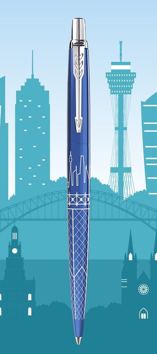 EAN 3026981981968 - Parker 2198196 bolígrafo Azul Bolígrafo de punta retráctil con pulsador Medio 1 pieza(s) imagen 1