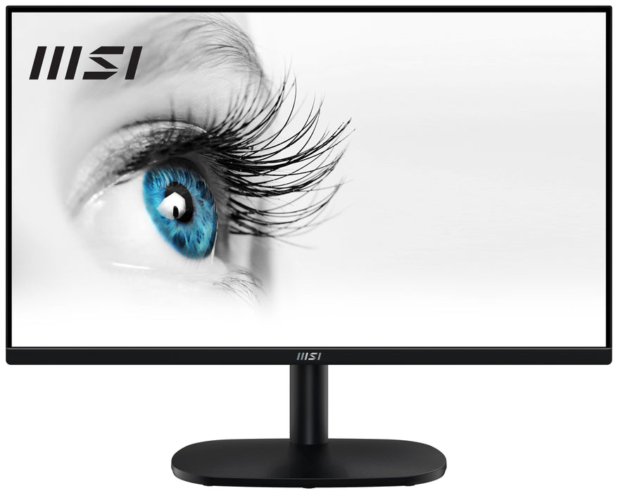 Monitor  Msi Pro Mp245vde, Led  23,8 "Negro, Fullhd, Va, Adaptive Sync, Hdmi, Vga, Panel 100hz 9s6-3pc0cm-003