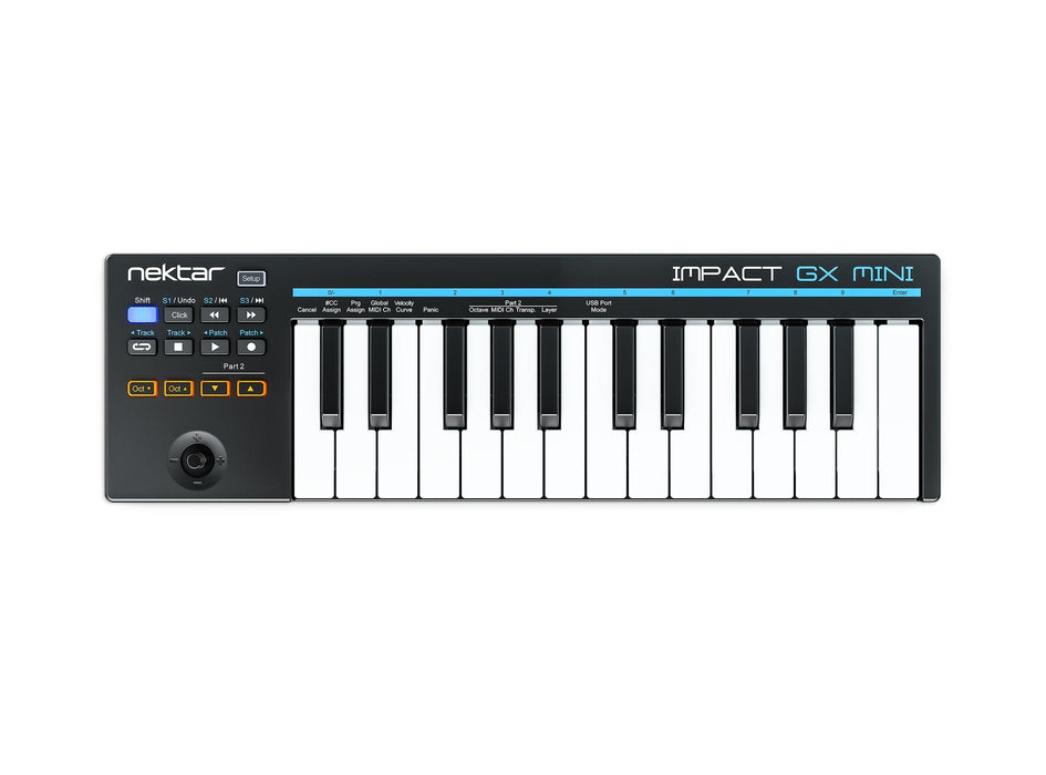 Nektar Impact Gx Mini Teclado Midi 25 Llaves Usb Negro