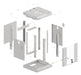 EAN 5901969441628 - Lanberg WF11-3309-10S armario rack 9U Bastidor de pared Gris imagen 9