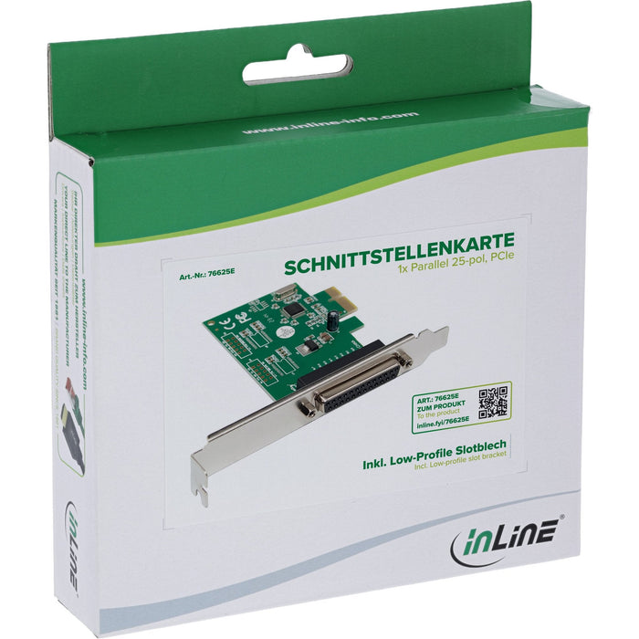 Inline Tarjeta De Interfaz - 1x Parallel 25-Pol - Pcie