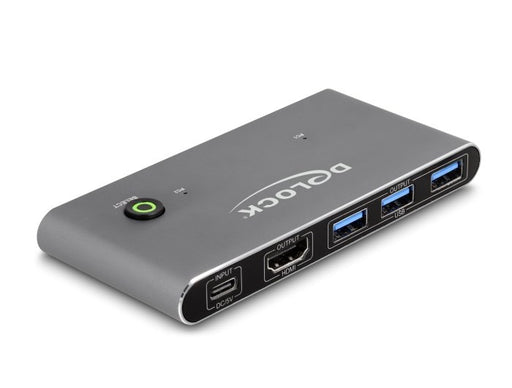 EAN 4043619186471 - DeLOCK 18647 interruptor KVM Antracita imagen 1