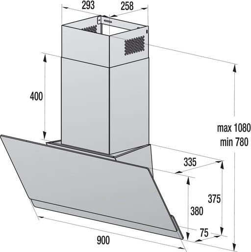 EAN 3838782389825 - Gorenje WHI949EXBG De pared Plata, Acero inoxidable 608 m³/h imagen 1