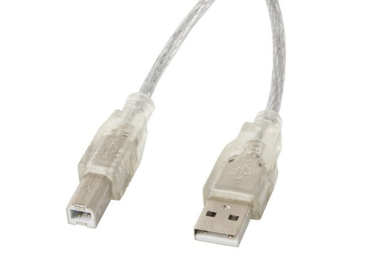 EAN 5901969413557 - Lanberg CA-USBA-12CC-0018-TR cable USB USB 2.0 1,8 m USB B Transparente imagen 1
