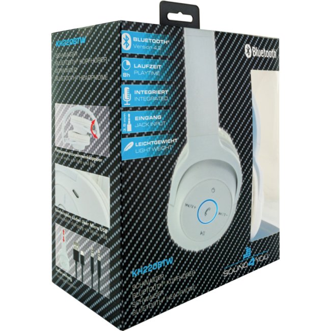 EAN 4004005028041 - Schwaiger KH220BTW512 auricular y casco Auriculares Inalámbrico Diadema Música MicroUSB Bluetooth Blanco imagen 14