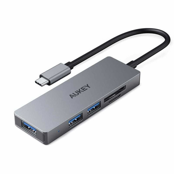 Hub Usb-C Cb-C63 Aluminiowy Ultra Slim 4w1 3xusb 3.1 1xmicrosd I Sd
