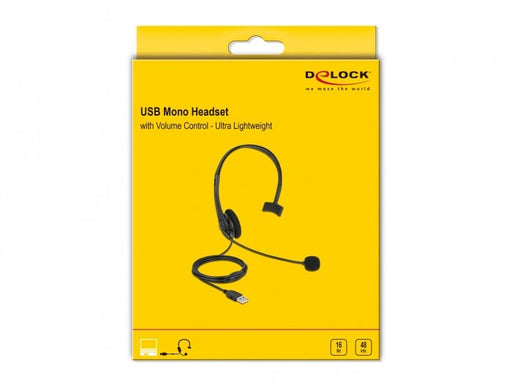EAN 4043619271771 - DeLOCK 27177 auricular y casco Alámbrico Diadema USB tipo A Negro imagen 2