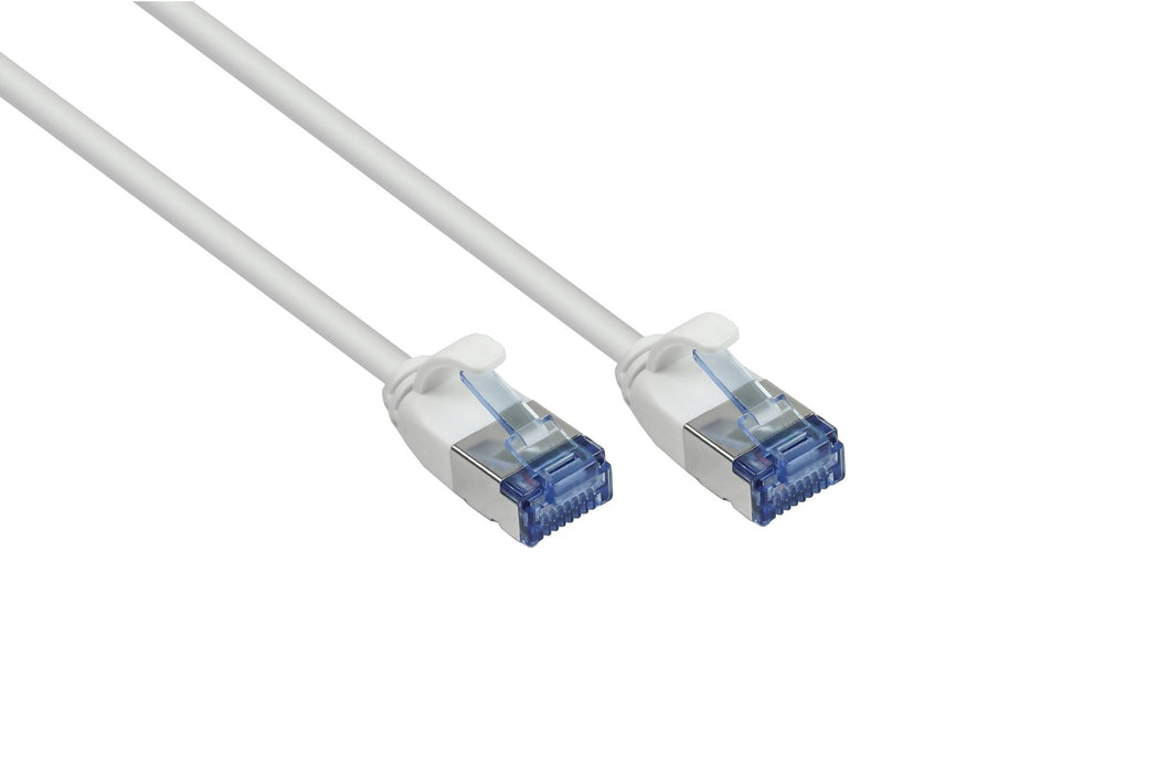 Rns® Cable De Red Slimline, Cat.6a, U Ftp, Pimf, Halogenfrei (Lszh), 500mhz, Cu, Weiss, 2m, Good Connections®