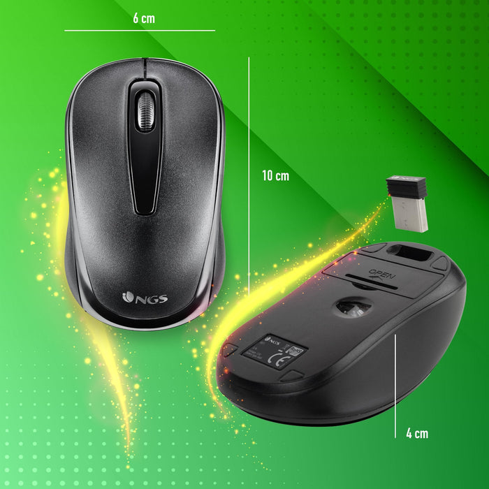 Ratón Mini Inalámbrico Ngs Easy Gamma Hasta 1200 Dpi