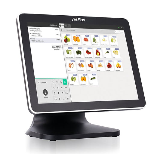 EAN 0741049304819 - AVPos AVP-K5000B-I7-24 Terminal Punto Venta (TPV) 38,1 cm (15") 1024 x 768 Pixeles Pantalla táctil imagen 2