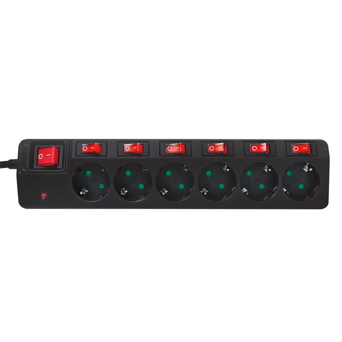 EAN 4052792049572 - LogiLink LPS233 base múltiple 1,5 m 6 salidas AC Interior Negro imagen 2