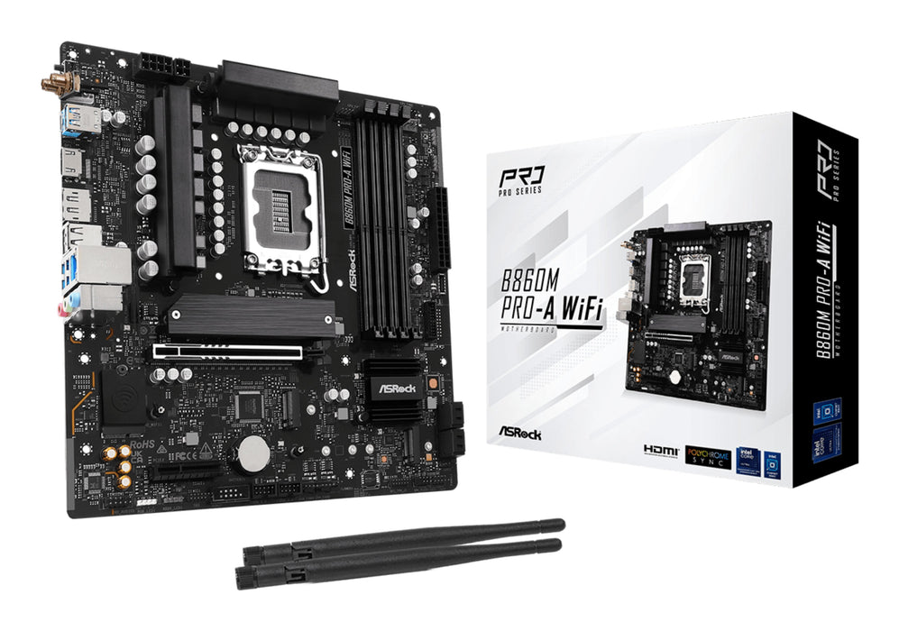 EAN 4711581490307 - Asrock B860M Pro-A WiFi Intel B860 LGA 1851 (Socket V1) micro ATX imagen 1