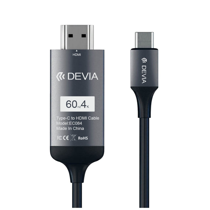 EAN 6938595316135 - Devia EC084 2 m USB Tipo C HDMI Negro imagen 3