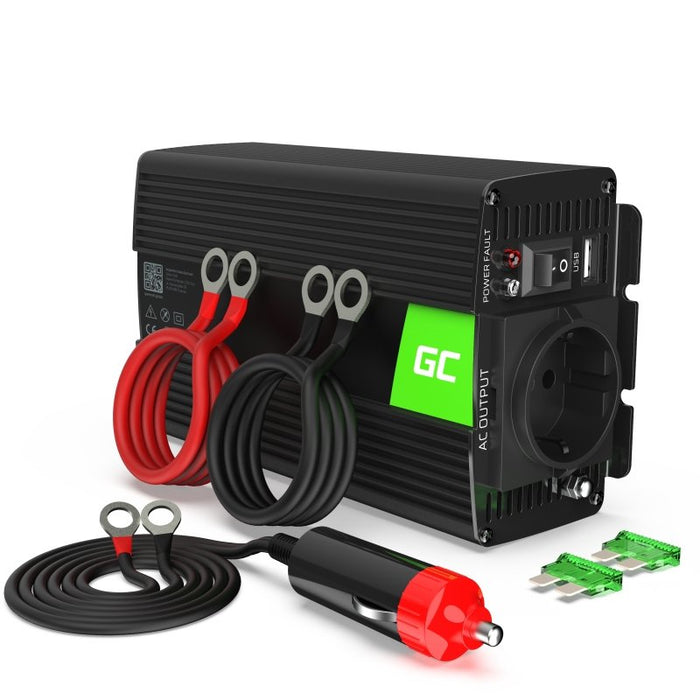 EAN 5902719422232 - Green Cell INV04DE adaptador e inversor de corriente Universal 500 W Negro imagen 1