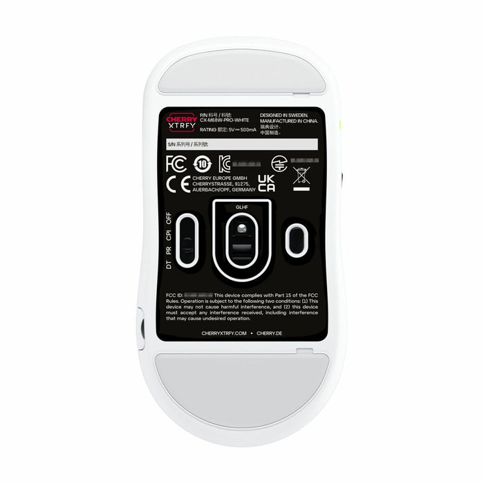 EAN 7340086914697 - CHERRY XTRFY CX-M68W-PRO-WHITE ratón Juego mano derecha RF inalámbrico 26000 DPI imagen 7