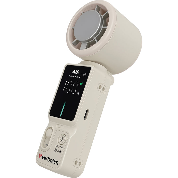 Verbatim Cool 'N' Go Ice Touch Pro Handheld Fan White/Silver