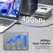 EAN 4894160057976 - UNITEK USB4 cable USB USB4 Gen 2x2 USB C 40 Gbit/s 240 W Negro imagen 7