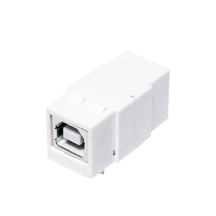 Adaptador Keystone Usb 2.0, Usb-B Hembra > Usb-B Hembra Blanco