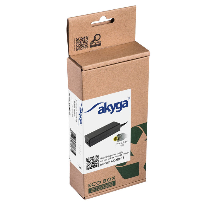 EAN 5901720130815 - Akyga AK-ND-18 adaptador e inversor de corriente Interior 90 W Negro imagen 4