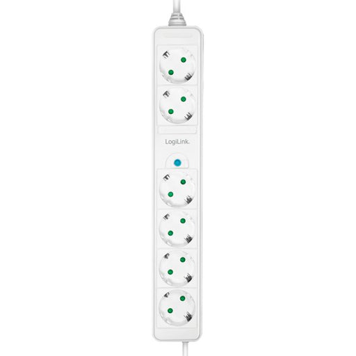 EAN 4052792063455 - LogiLink LPS271 base múltiple 1,5 m 6 salidas AC Interior Blanco imagen 2