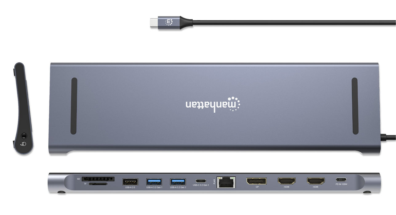 EAN 0766623190305 - Manhattan 190305 base para portátil y replicador de puertos Alámbrico USB 3.2 Gen 1 (3.1 Gen 1) Type-C Pl imagen 5