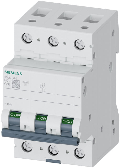 Siemens Automat C 16a 5sl63167 400v 6ka 3p