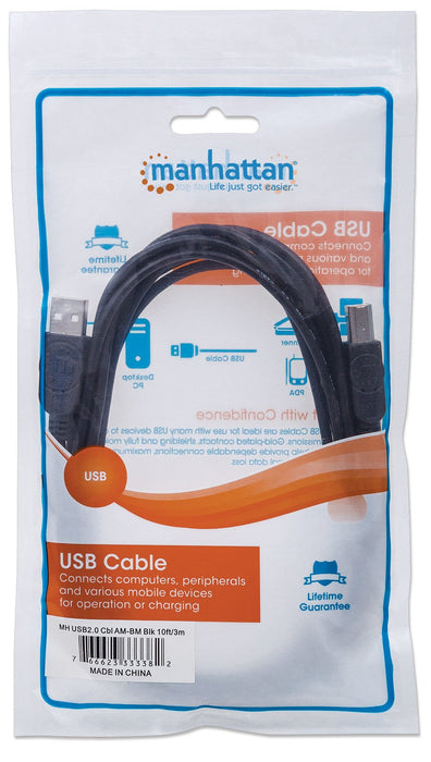 EAN 0766623333382 - Manhattan 333382 cable USB USB A USB B 0,48 Gbit/s imagen 3