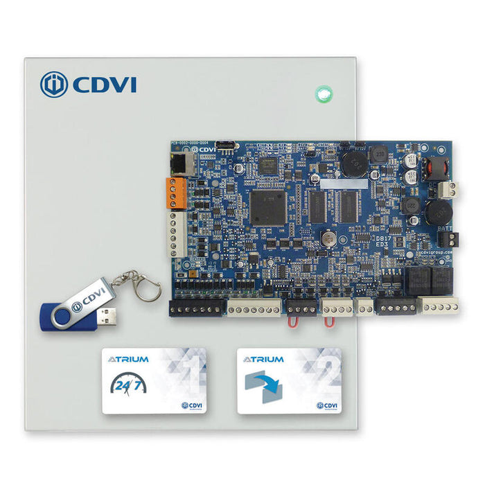 Cdvi A22k Controlador De 2 Puertas / 4 Lectores De Alta Seguridad Atrium