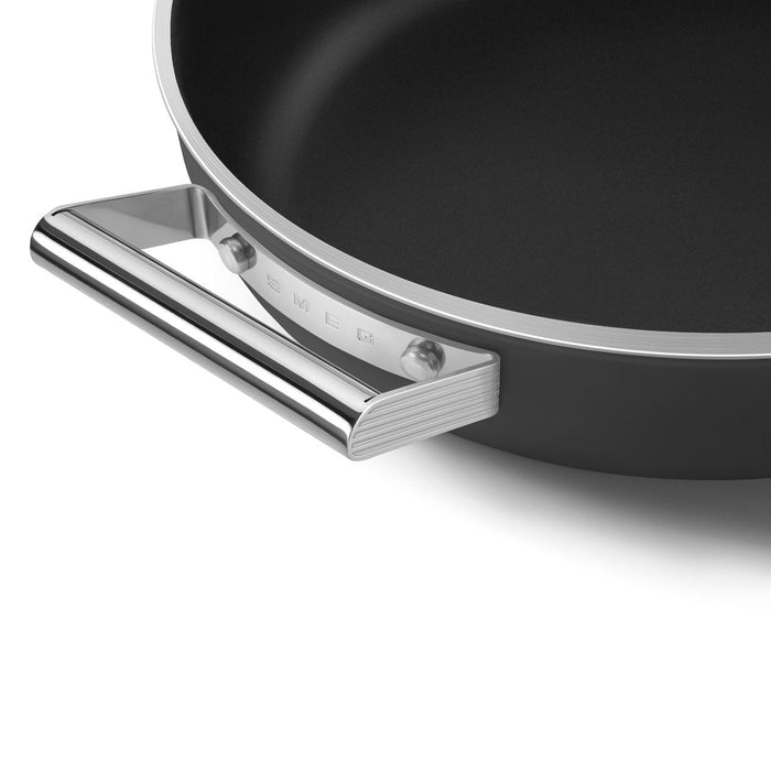 Smeg Dpf2812blm Pfanne, 28 Cm, Keramik, Edelstahlgriffe, Mattschwarz
