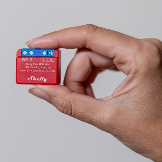 Shelly Plus 1pm Mini - Relé - Atuador De Comutacion Wlan 1x10a - Medidor De Consumo B