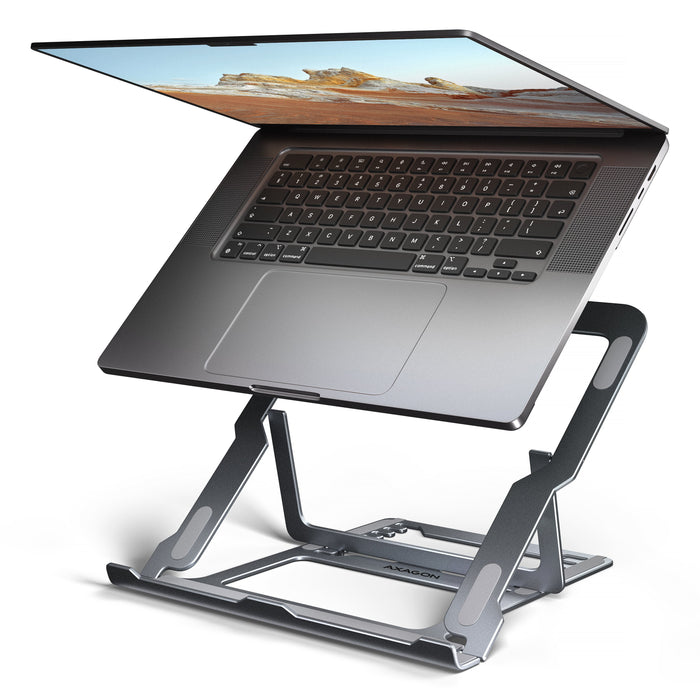 EAN 8595247909244 - Axagon STND-LAG Laptop-Ständer, höhenverstellbar, faltbar, Aluminium Soporte para ordenador portátil y ta imagen 1