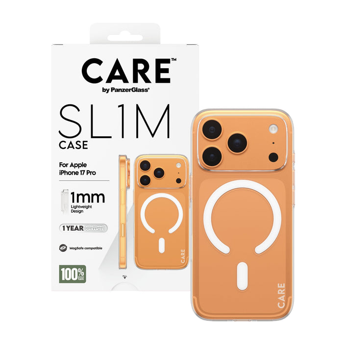 Panzerglass Care Sl1m Case Transparent W. Magsafe Ip 17 Pro