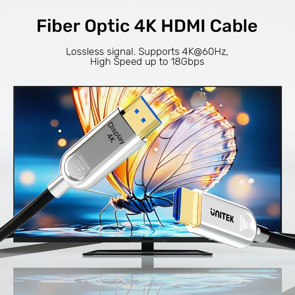 EAN 4894160057815 - UNITEK Fiber Optic 4K 10m cable HDMI HDMI tipo A (Estándar) Gris imagen 5