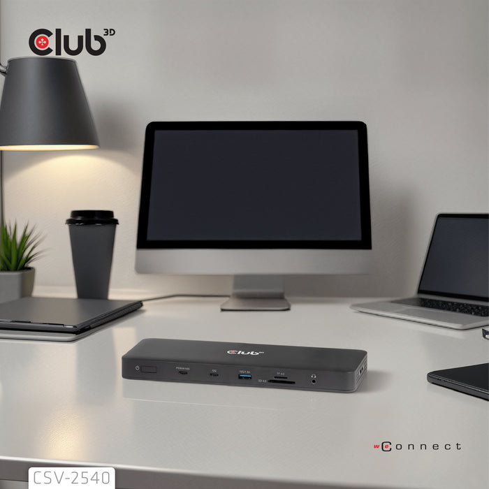 EAN 8719214473501 - CLUB3D CSV-2540 base para portátil y replicador de puertos Acoplamiento USB 3.2 Gen 1 (3.1 Gen 1) Type-C  imagen 2