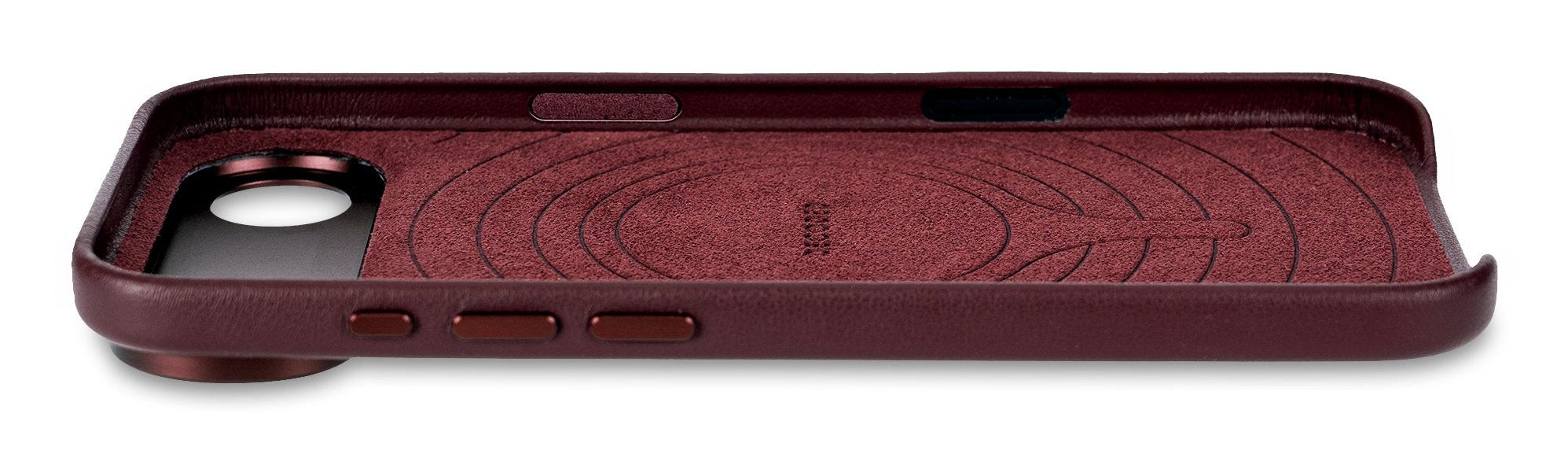 Decoded Leather Backcover Iphone 17 Air Dark Ruby