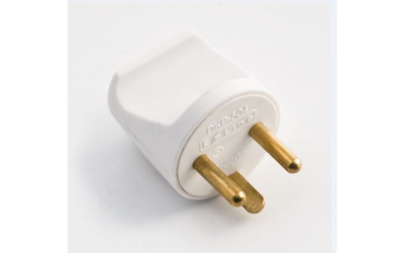 Type K (Dk) Plug. White -  Straight