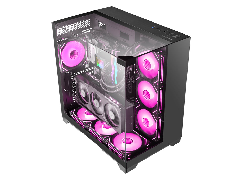 EAN 8435693109617 - Mars Gaming MC-VISION Midi Tower Negro imagen 2