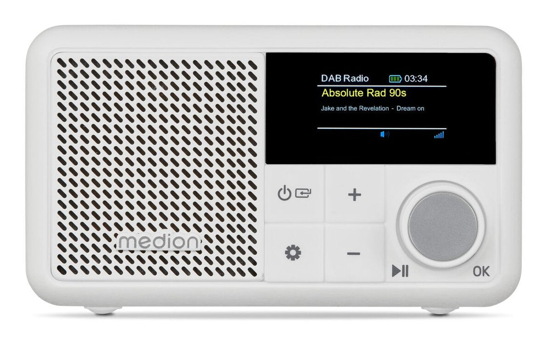 Medion Life® S66822 Tragbares Dab+ Radio Weiss