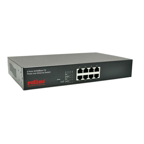 EAN 7611990192540 - ROLINE PoE Fast Ethernet Switch, 130 W, 8 Ports aaa imagen 1