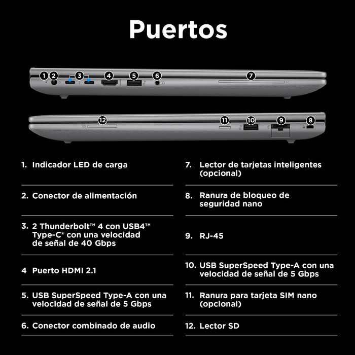 EAN 198415353696 - HP ZBook Power G11 Intel Core Ultra 7 155H Estación de trabajo móvil 40,6 cm (16") Pantalla táctil WUXGA 3 imagen 4
